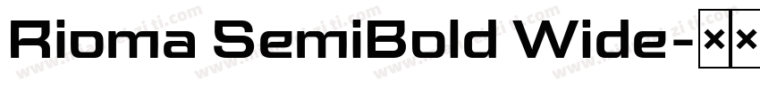 Rioma SemiBold Wide字体转换